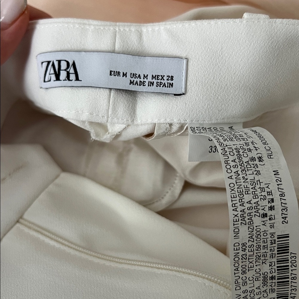 Zara White Women's Pantsuit - Picture 4 of 4